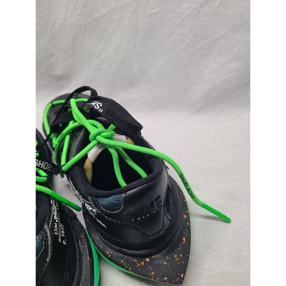 Nike Blazer Low x Off-White ‘77 Black Electro Green Mens Size 6.5 DH7863-100 - Picture 10 of 14